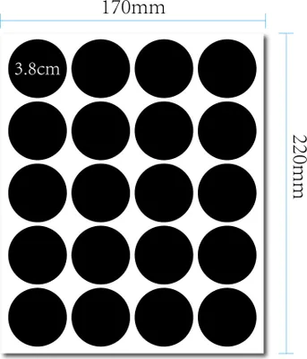 Zdjęcie produktu dla INF Etykiety tablicowe, 20 etykiet/arkusz, 38 mm x 170 mm, opakowanie 5 sztuk