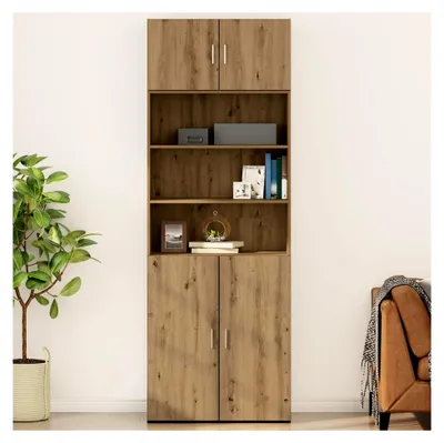 Produktbild von Wandschrank Eiche 80 x 42,5 x 40 cm Holzwerkstoff Küchenschrank Hängend