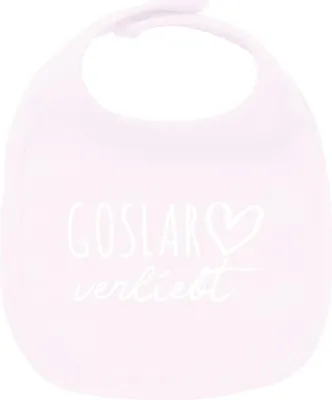 Produktbild von Huuraa Unisex Babylatz Goslar verliebt Geschenk Babypink  Baumwolle Goslar Mitbringsel