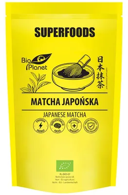HERBATA ZIELONA MATCHA BIO (JAPOŃSKA) 100 g - BIO PLANET SUPERFOODS