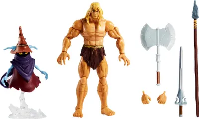 Productafbeelding van Masters of the Universe Masterverse Revelation, Savage He-Man actiefiguur, ongeveer 18 cm, verzamelobject