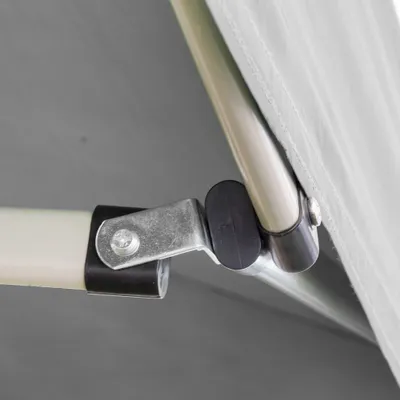 Zdjęcie produktu dla 3 X 3 Biała składana altana pokryta wodoodpornym PVC