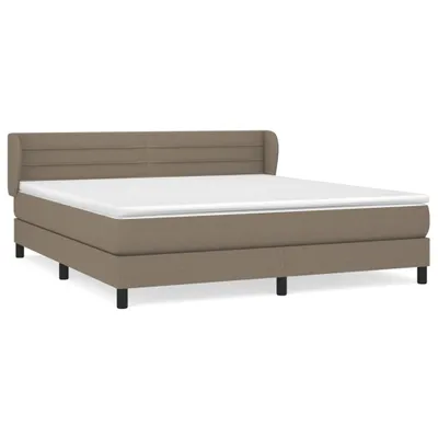 Produktbild von vidaXL Boxspringbett mit Matratze Taupe 180x200 cm Stoff