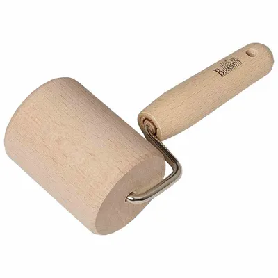 Produktbild von Birkmann Easy Baking Teigroller Gerade, Ausroller, Backzubehör, Küchenhelfer, Holz, 7 cm, 340541