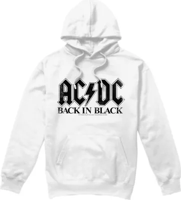 Image de AC/DC - "Back In Black" Sweat à capuche pour homme TV7303 (XXL) (Blanc)