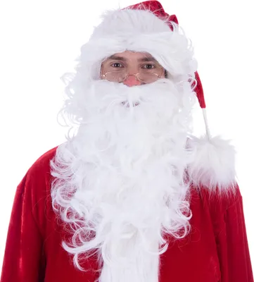 Produktbild von Weihnachtsmann Perücke und Bart | Weiß