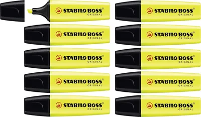 Produktbild von Textmarker - STABILO BOSS ORIGINAL - 10er Pack - gelb