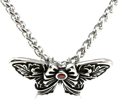 Produktbild von Lederkette Edelstahlkette 316L SCHMETTERLING 50 cm Edelstahl 05-02
