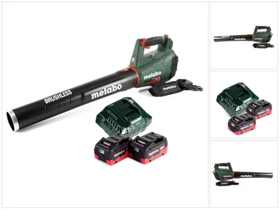Image de Metabo LB 18 LTX BL Souffleur de feuilles sans fil 18 V brushless + 2x Batteries 8,0 Ah + Chargeur