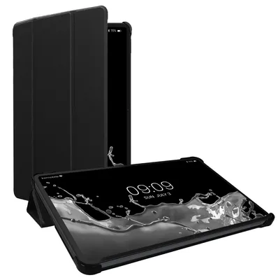 Produktbild von kwmobile Hülle kompatibel mit Xiaomi Pad 6 - Smart Cover Tablet Case Schutzhülle - Stand - in Schwarz