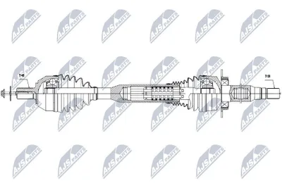 Produktbild von NTY NPW-VV-057 Antriebswelle Vorne Rechts für VOLVO XC60 (156) XC60 II (246)
