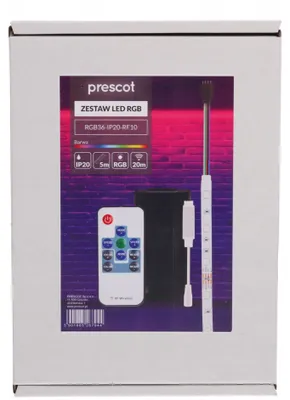 Productafbeelding van Prescot LED-strip RGB, 36W, 5 meter, met afstandsbediening