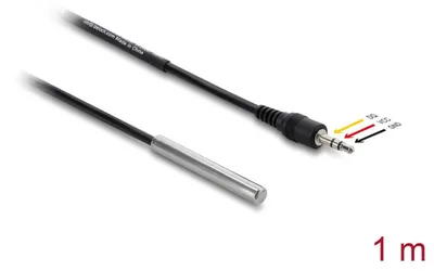 Obrázek produktu pro DeLOCK 91387, 1 m, Samec, Černá, Polyvinylchlorid (PVC), -20 - 80 °C