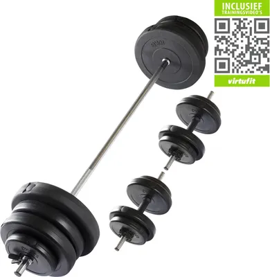 Produktbild von VirtuFit 60,5 kg Hantelset verstellbar Schwarz