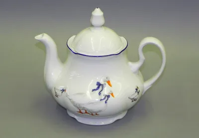 Zdjęcie produktu dla Czajniczek 1,2 l, gęś, czeska porcelana, Leander