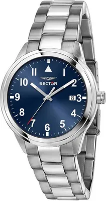 Produktbild von Sector Herren Analog Uhr Casual Edelstahl Armbanduhr silber USE53540015