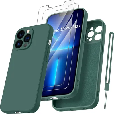 Immagine prodotto di Custodia per Apple iPhone 13 Pro Max in silicone rinforzato + 2 vetri temperati