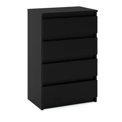 Produktbild von STIV Möbel | Kommode mit 4 Schubladen | Schwarz Matt | 60 cm | modern & grifflos | für Schlafzimmer & Wohnzimmer
