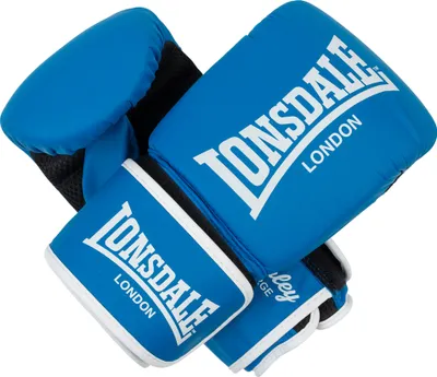 Image de Gants de sac de boxe en similicuir BARLEY Blue/White S Lonsdale