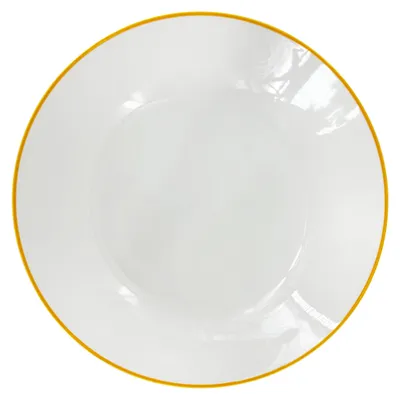 Obrázok produktu pre Hlboký porcelánový tanier Linea Yellow, ø 20,5 cm, žltá linka