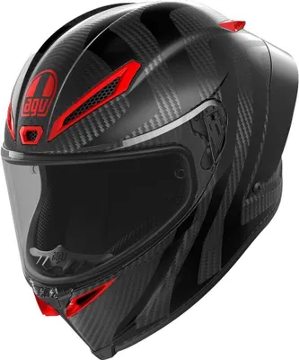 Produktbild von AGV Pista GP RR Intrepido Helm, schwarz matt/rot, L (59/60)
