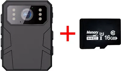 Obrázek produktu pro INF 4K HD tělesná kamera s klipem a 16G paměťovou kartou