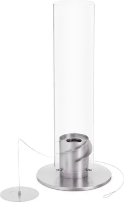 Produktbild von höfats Tischfeuer SPIN 1200 Windlicht Gartenfackel Edelstahl/Glas Ø23/12 cm