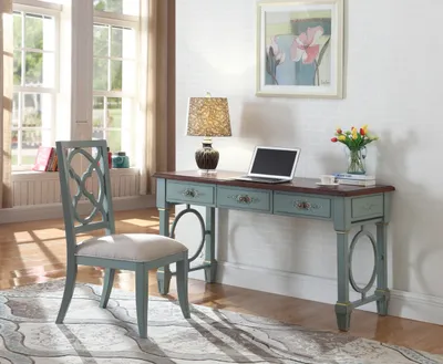 Image de Bureau Table en bois Table d'ordinateur en bois massif Table de bureau Meubles de bureau Tables