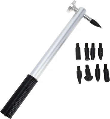 Produktbild von Leichter Reparaturhammer aus Aluminiumlegierung für die Autokarosserie mit 9 Köpfen