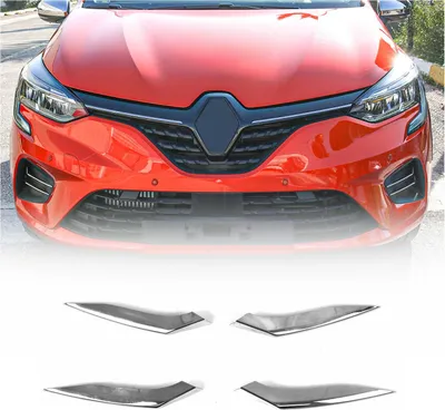 Image de Cadre de phares antibrouillard pour Renault Clio 2019-2025 5x acier inoxydable