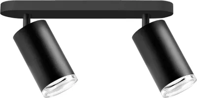 Obrázok produktu pre Svietidlo TURYN čierne 2xGU10x10W hliníkové rozmery: 16,3x26x5,5 cm IP44 Polux