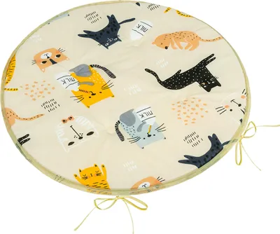 Zdjęcie produktu dla Poduszka Adéla okrągła gładka – średnica 40 cm – beżowa, czarna, szara