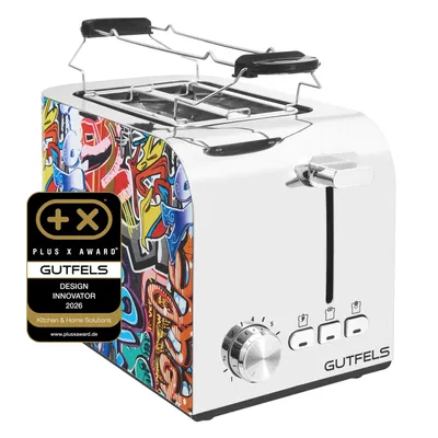 Zdjęcie produktu dla GUTFELS TOAST 3010 G, 2 kaw., Wielobarwny, Stal nierdzewna, Przyciski, 850 W, 220-240 V