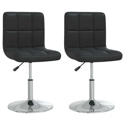 Produktbild von Esszimmerstühle 2 Stk. Schwarz Kunstleder