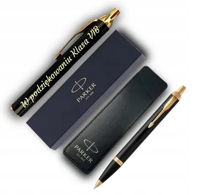 Produktbild von Parker IM Kugelschreiber Schwarz GT mit Gravur und Etui