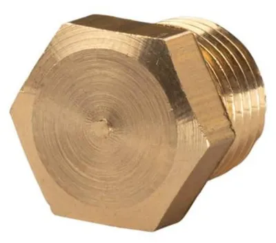 Produktbild von Messing Gewinde-Fitting Stopfen 1/4'AG (DN 8) - schwere Ausführung