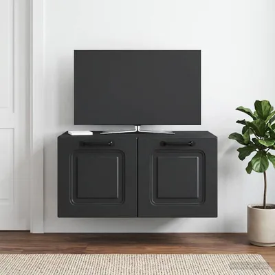 Obrázok produktu pre Maison Exclusive – Nástenná skrinka na televízor, čierna, 59,5 x 41 x 30 cm
