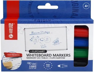 Zdjęcie produktu dla Marker suchościeralny 4 kolory MemoBe