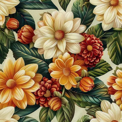 Produktbild von OUTDOOR DEKOSTOFFE OXFORD - Motiv Blumen I DX5425