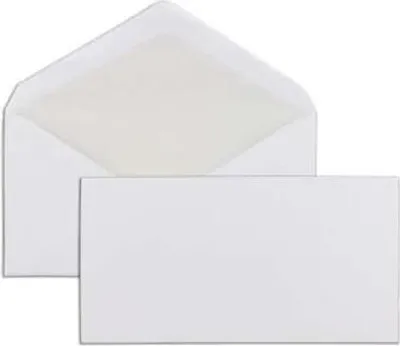 Produktbild von Briefumschläge 125x235mm 90g/qm gummiert VE=500 Stück weiß