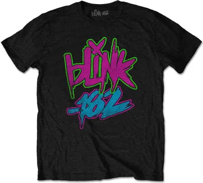 Obrázek produktu pro Blink-182 Neon Logo Black XL Tričko