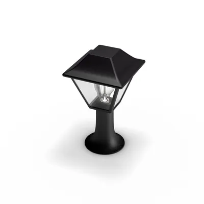 Image de Philips myGarden Lampe de socle Alpenglow, noir, diffuseur en verre, éclairage de jardin, éclairage extérieur