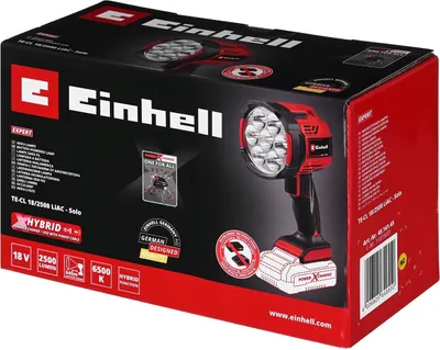 Obrázek produktu pro Einhell TE-CL 18/2500 LiAC-solo, LED, 7 žárovek, Černá, Červená