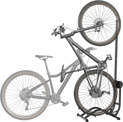 Obrázok produktu pre Vertikálne stojany na bicykle, nosnosť do 35 kg, čierna farba, úsporné rozmery, vhodné pre mestské bicykle a športové bicykle