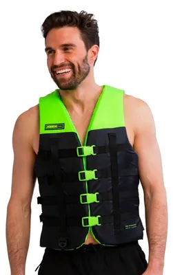 Image de Gilet de sauvetage Jobe Dual Life - Gilet de sauvetage pour bateau et ski nautique, unisexe, vert - Taille : L/XL