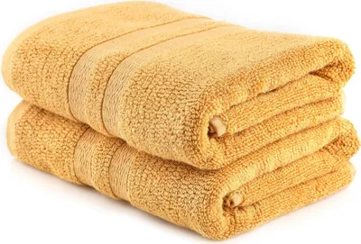 Produktbild von Mijolnir, Ayliz - Mustard, Handtuch-Set (2-teilig), Senf, 60 % BAMBUS, 40 % BAUMWOLLE, 50 x 90 cm