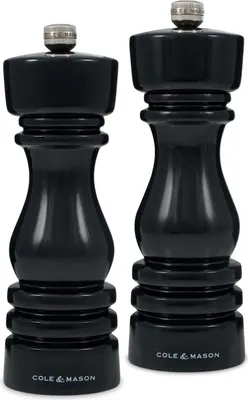 Obrázek produktu pro Sada mlýnků na sůl a pepř London Black Gloss 18 cm