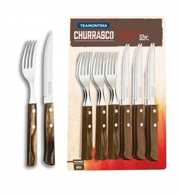 Produktbild von Steakbesteck 12St. Holz