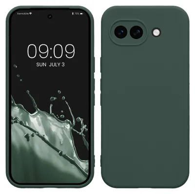 Produktbild von kwmobile Handyhülle für Google Pixel 10a Hülle - weiches Handy Silikon Case - Schutzhülle Cover - Moosgrün