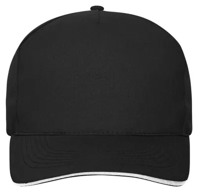 Produktbild von Myrtle Beach - Kappe Sandwichschirm LT2331 (Einheitsgröße) (Schwarz/Weiß)